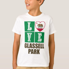 California State Flag Heart Glassell Park T-Shirt
