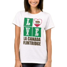 California State Flag Heart La Canada Flintridge