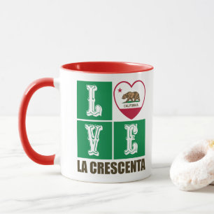 California State Flag Heart La Crescenta Tasse