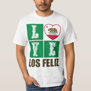 California State Flag Heart Los Feliz T-Shirt