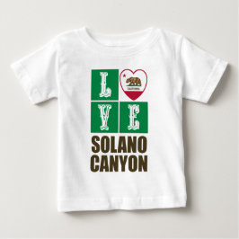 California State Flag Heart Solano Canyon Baby T-shirt
