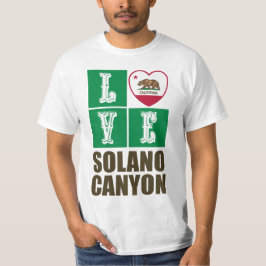 California State Flag Heart Solano Canyon T-Shirt