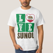 California State Flag Heart Sunol