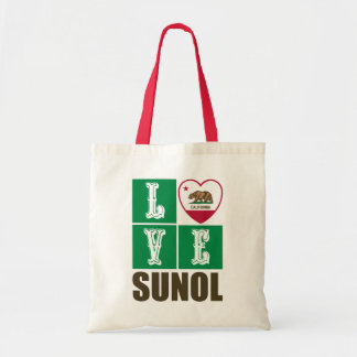 California State Flag Heart Sunol Tragetasche