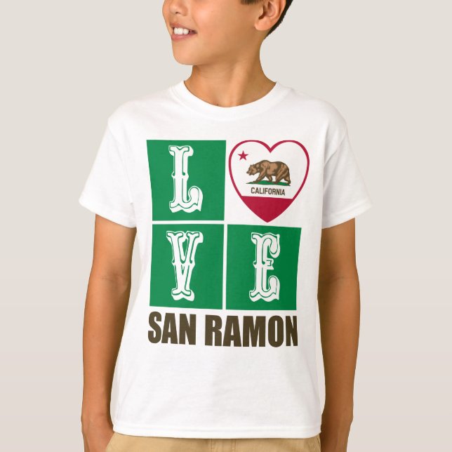 California State Flag Heft San Ramon T-Shirt (Vorderseite)
