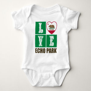 California State Flag Herz Echo Park Baby Strampler