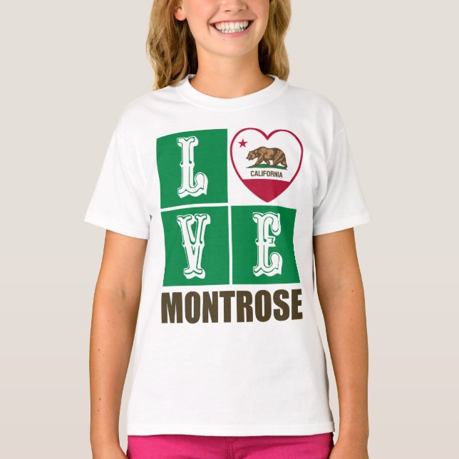 California State Flag Herzmontrose T-Shirt (Vorderseite)
