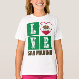California State Flag Herzstück San Marino T-Shirt
