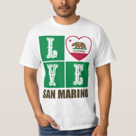 California State Flag Herzstück San Marino T-Shirt