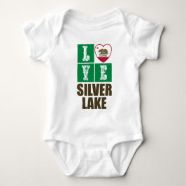 California State Flag Herzstück Silbersee Baby Strampler
