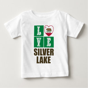 California State Flag Herzstück Silbersee Baby T-shirt