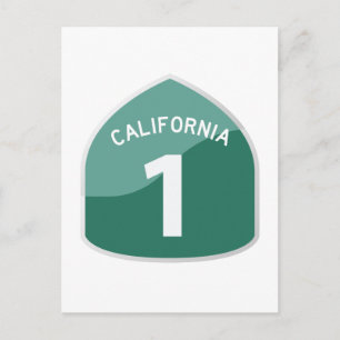 California State Route 1 Pacific Coast Highway Postkarte