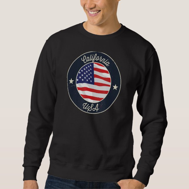 California State Souvenir Retro Graphic Sweatshirt (Vorderseite)