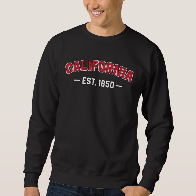 California State Trip Souvenir Sport College Style Sweatshirt (Vorderseite)