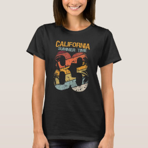 California Summer Time 83 Beach Santa Cruz Surfing T-Shirt