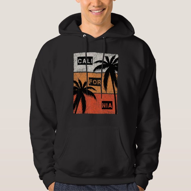 California Summer Vacation Vintage Hoodie (Vorderseite)