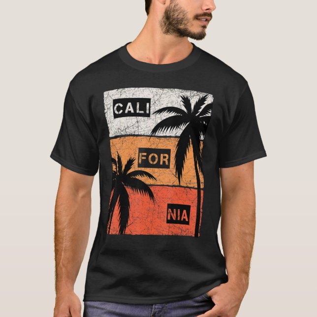 California Summer Vacation Vintage T-Shirt (Vorderseite)