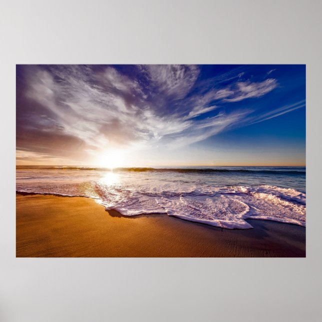 California Sunset Beach Poster (Vorne)