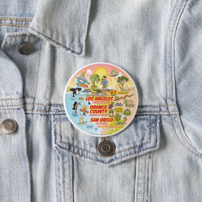 California Sunset Button (Beispiel)