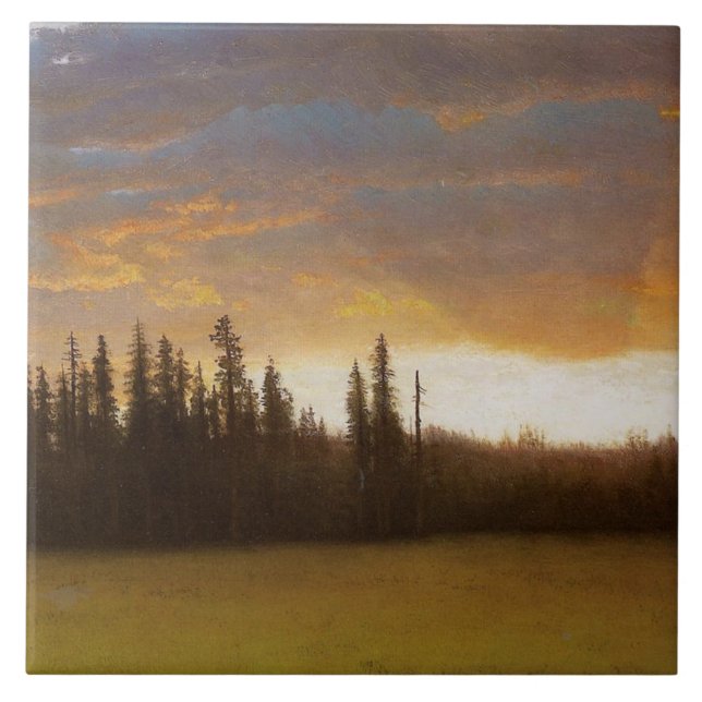 California Sunset (kalifornische Landschaft) Fliese (Vorderseite)