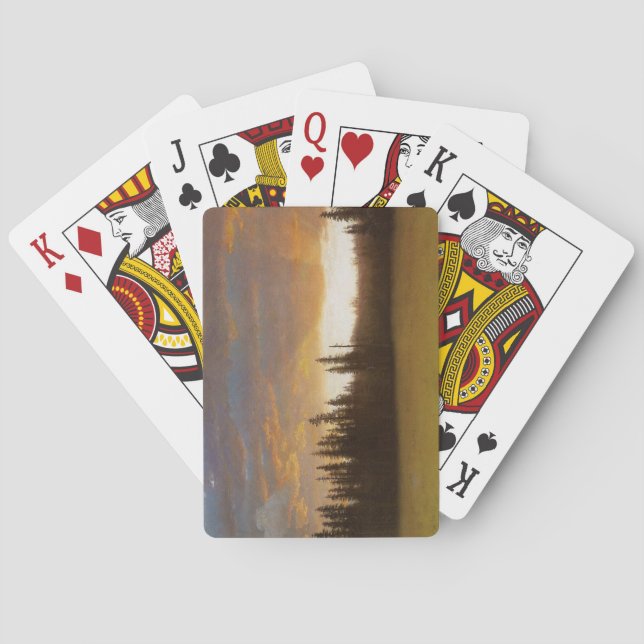 California Sunset (kalifornische Landschaft) Spielkarten (Rückseite)