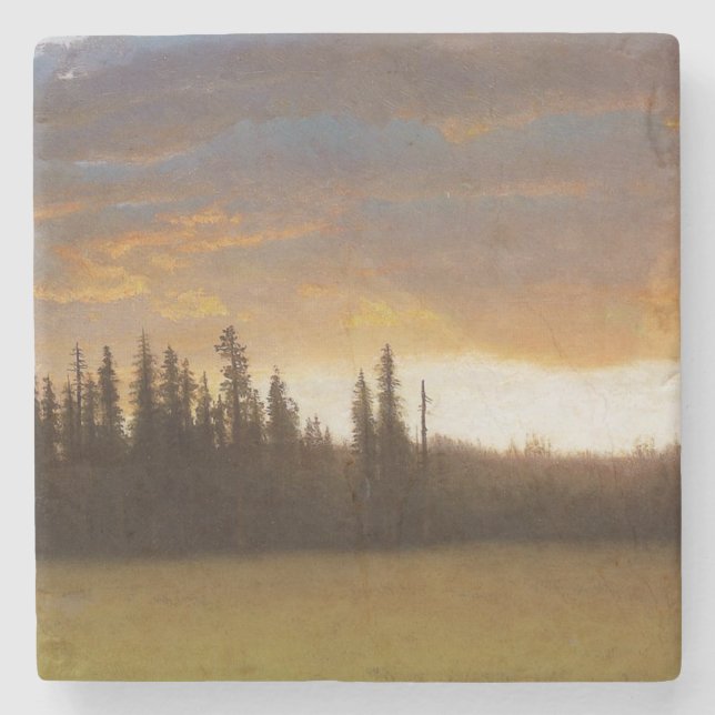 California Sunset (kalifornische Landschaft) Steinuntersetzer (Vorderseite)