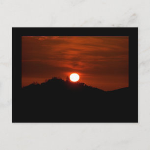California Sunset Postcard Postkarte