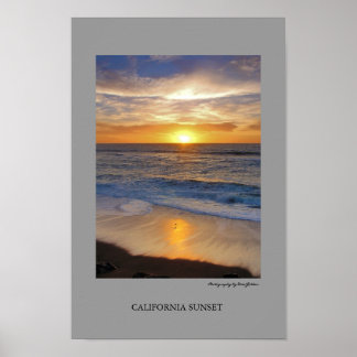 California Sunset Poster