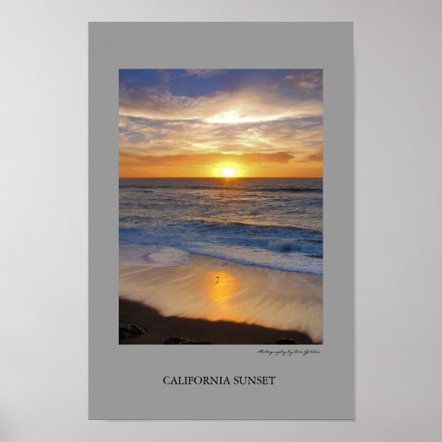 California Sunset Poster (Vorne)