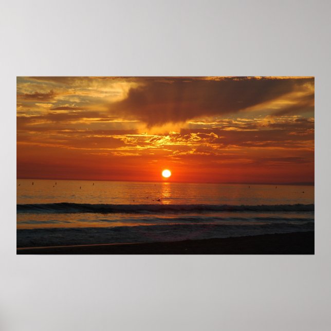 California Sunset Poster (Vorne)