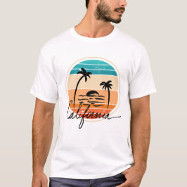 California Sunset Retro Vintag T-Shirt