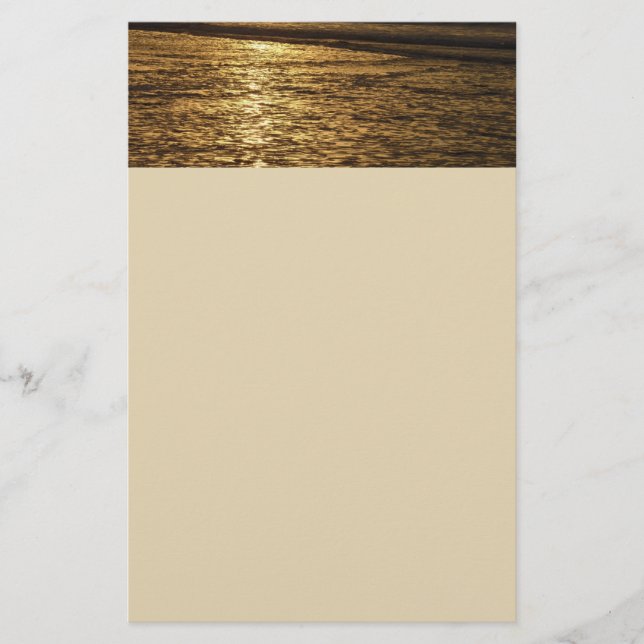 California Sunset Waves Ocean Seascape Briefpapier (Vorderseite)
