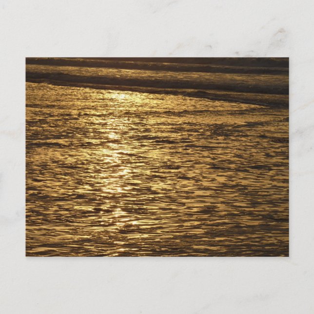 California Sunset Waves Ocean Seascape Postkarte (Vorderseite)