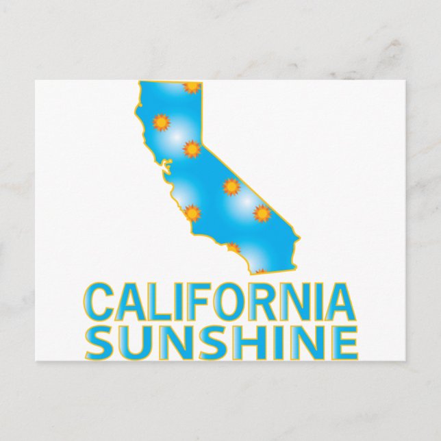 California Sunshine Postkarte (Vorderseite)