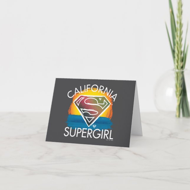 California Supergirl Sunset Graphic (Vorderseite)