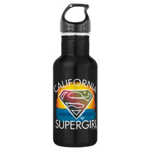 California Supergirl Sunset Graphic Edelstahlflasche