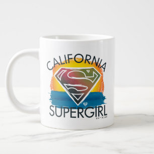 California Supergirl Sunset Graphic Jumbo-Tasse