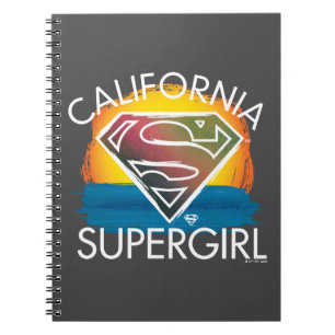 California Supergirl Sunset Graphic Notizblock