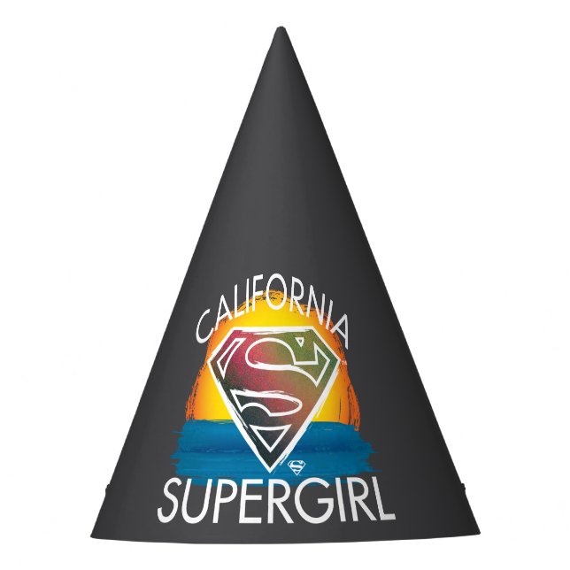 California Supergirl Sunset Graphic Partyhütchen (Vorderseite)