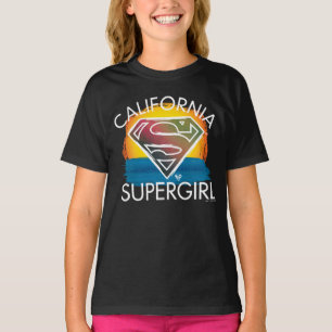 California Supergirl Sunset Graphic T-Shirt