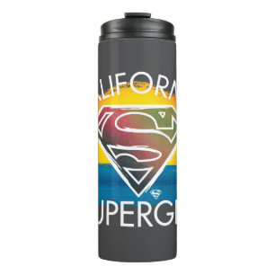 California Supergirl Sunset Graphic Thermosbecher