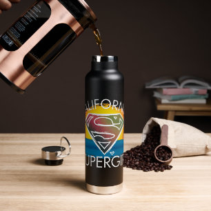 California Supergirl Sunset Graphic Trinkflasche