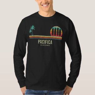 California Surf Pacifica Vintag Surfboard Sur T-Shirt