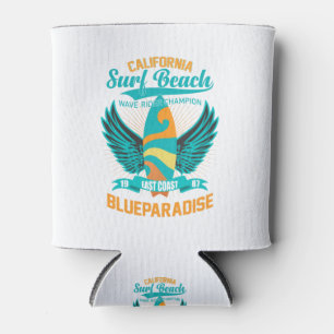 California Surf Strand-Surf-Surfen-Vintage-Retro Dosenkühler