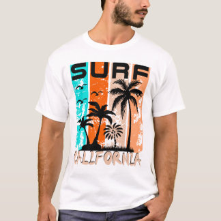 California Surf | Vintage Strand Palmenbaum  T-Shirt