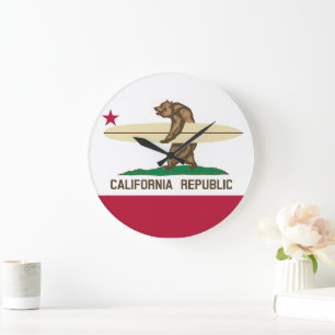 California Surfbär Große Uhr
