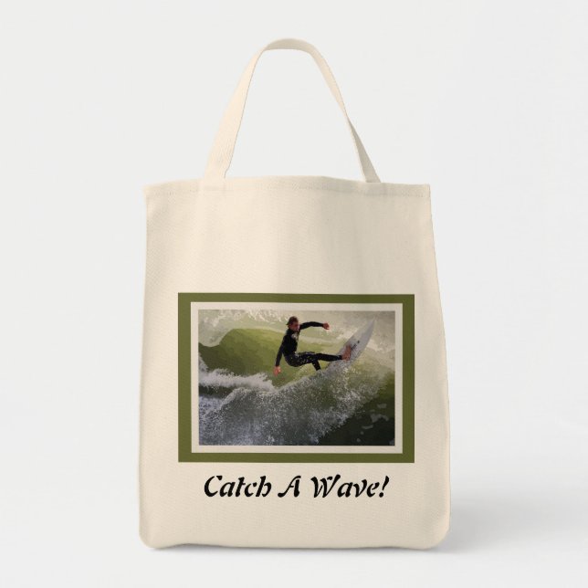 California Surfer Grocertasche Tragetasche (Vorne)