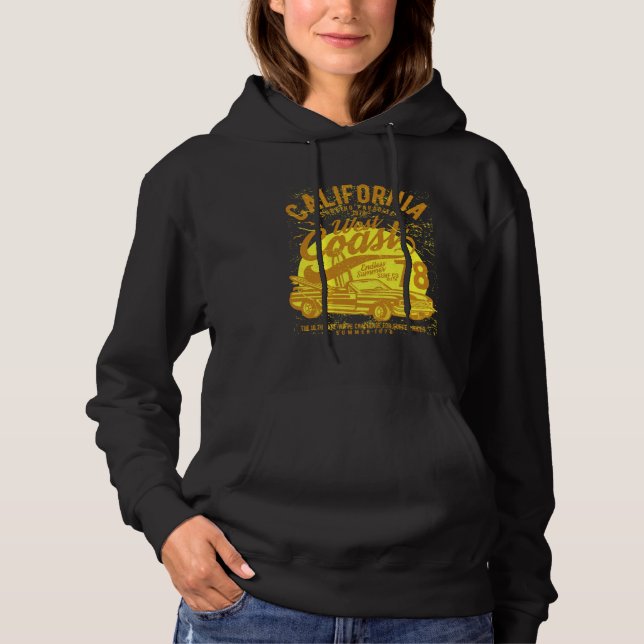 California Surfing Paradise  West Coast Since 78 Hoodie (Vorderseite)