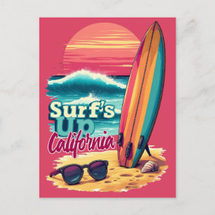 California Surfing Postkarte