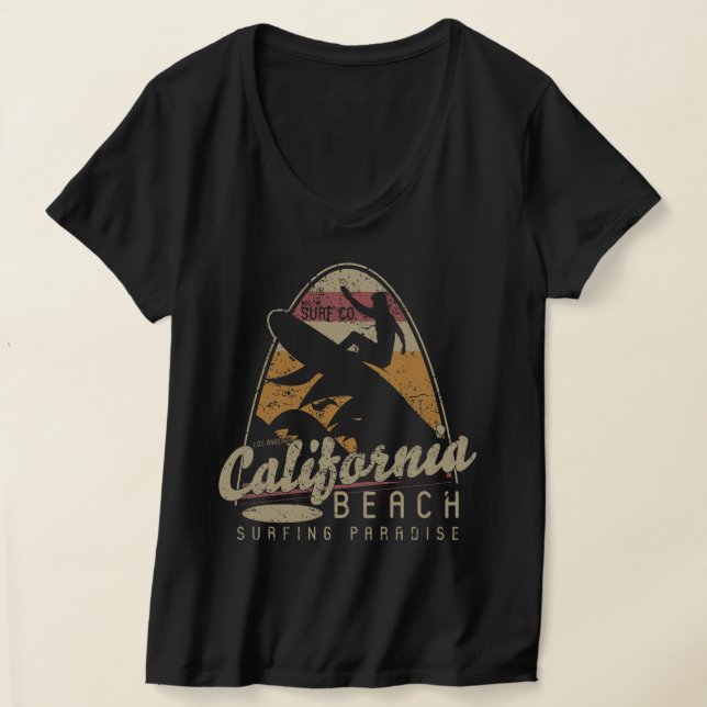 California Surfing Urbaner Lifestyle Beach Retrodi T-Shirt (Ablage )